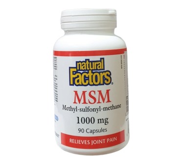 МСМ (метилсулфонилметан) 1000мг х 90капс. Natural Factors